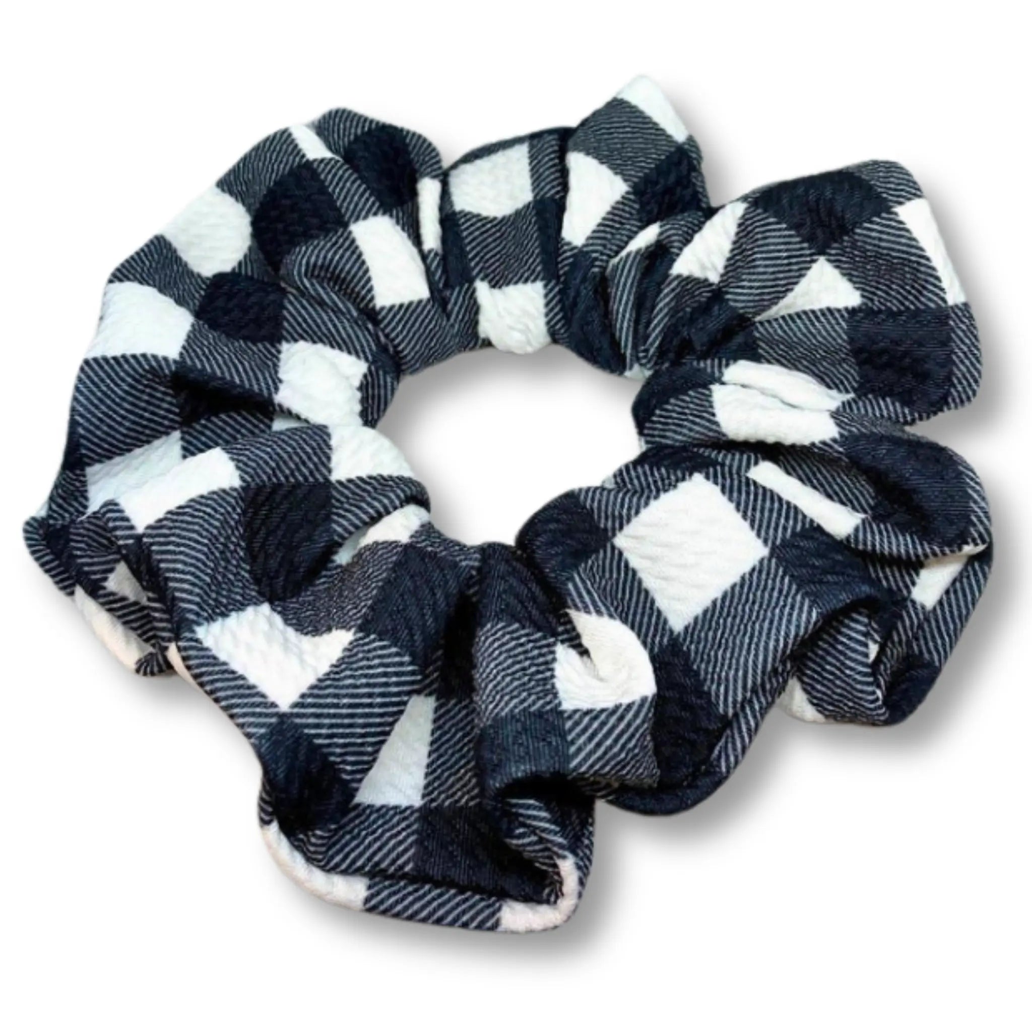 White - Handmade Rubber Band/Scrunchie 78