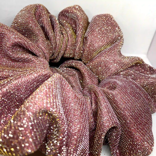 scrunchie hair fashion female sparkle accessories 