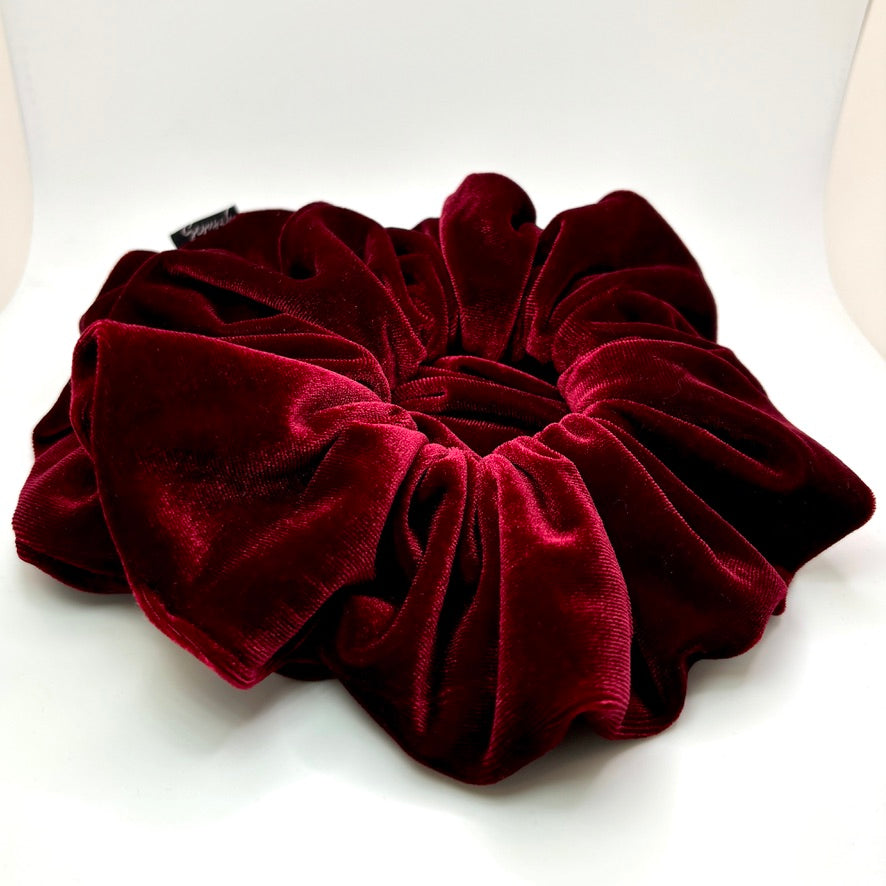 Burgundy Velvet Scrunchie