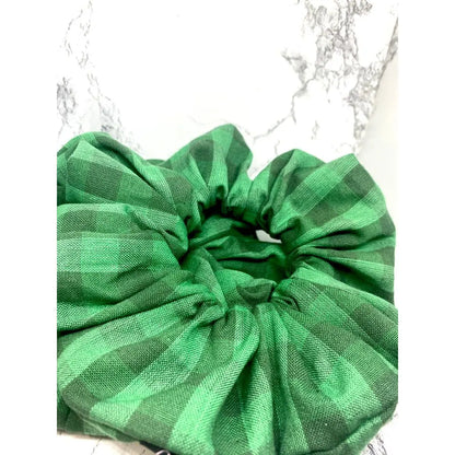 Green Plaid Scrunchie Enchanted Scrunch