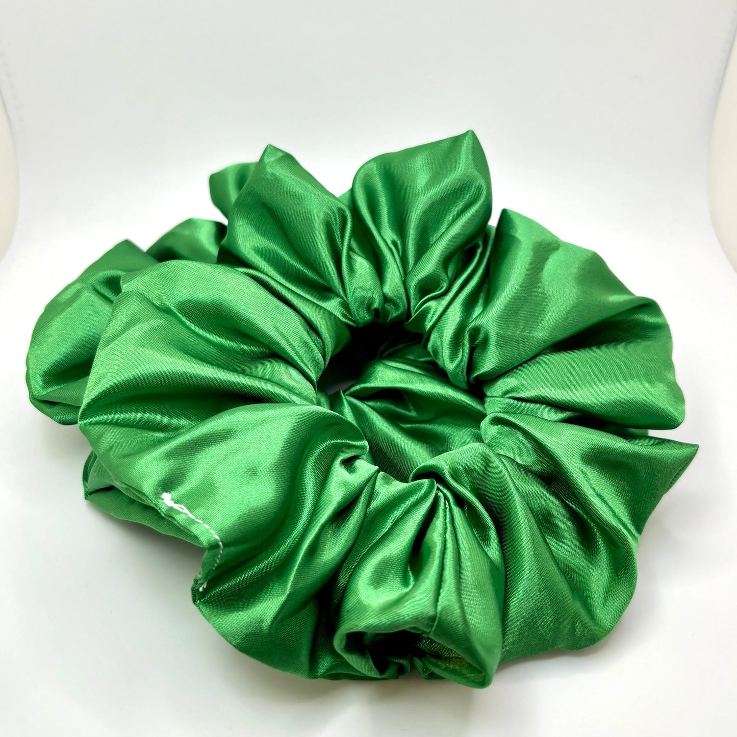 Green Silk Scrunchie enchantedscrunch