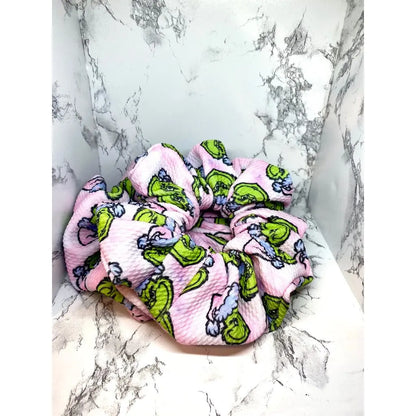 Pink Grinch Bullet Scrunchie Enchanted Scrunch