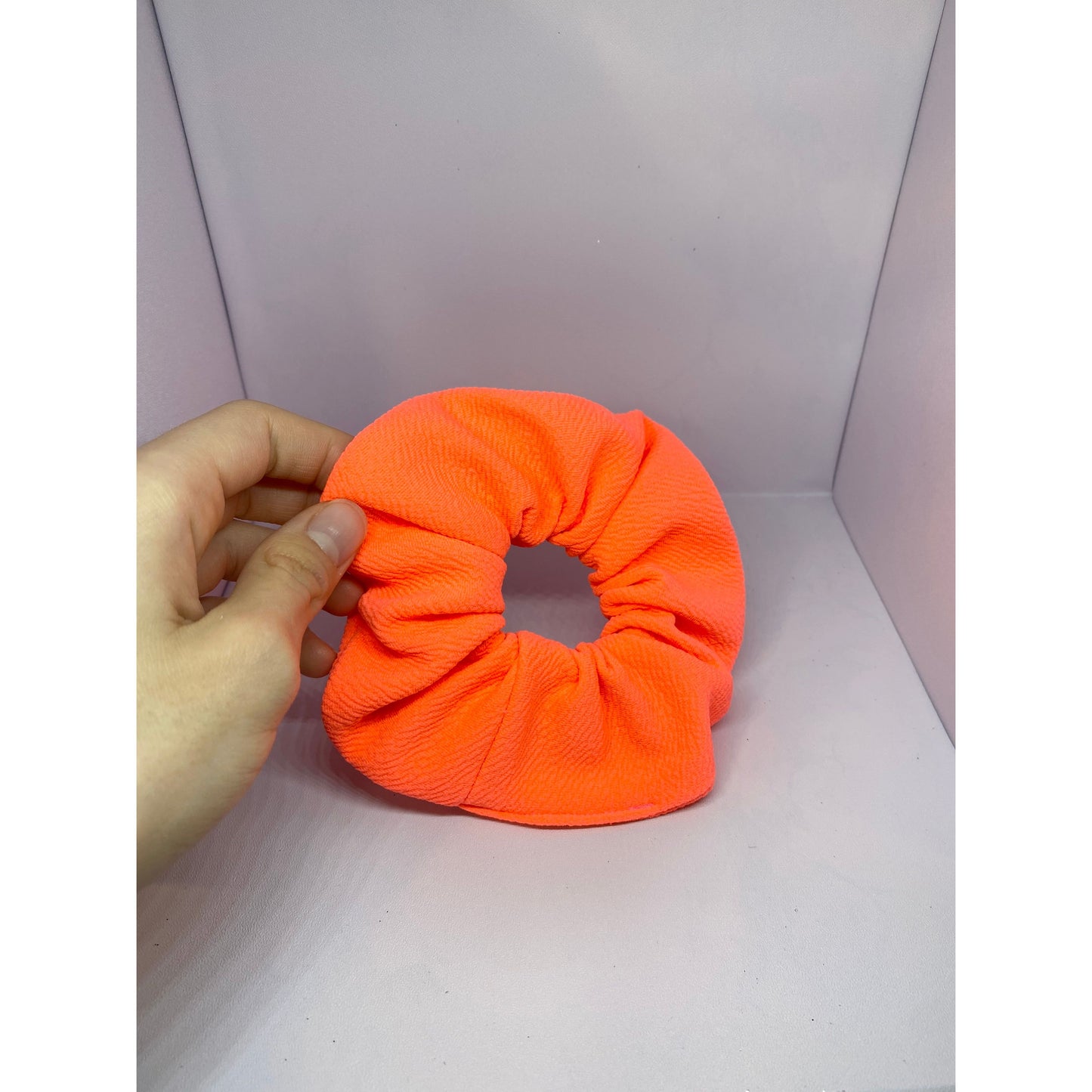 Mini Neon Orange Liverpool Scrunchie