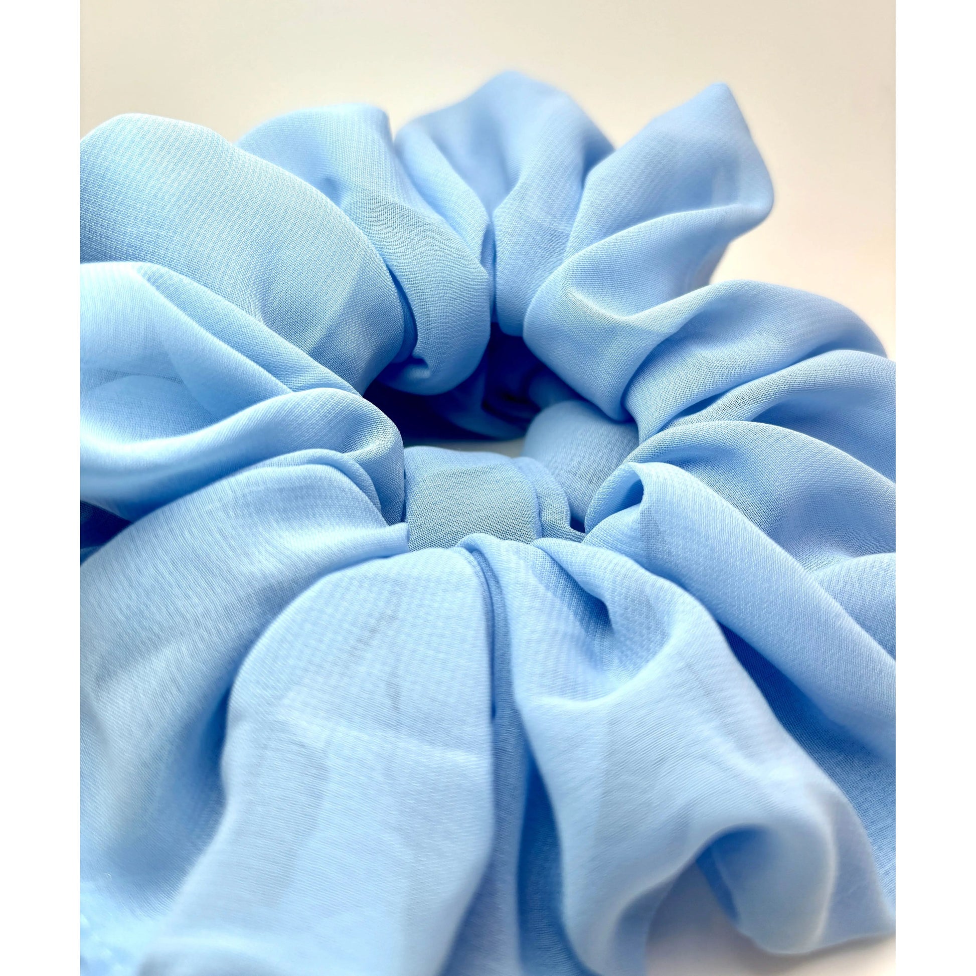 Light Blue Organza Scrunchie enchantedscrunch