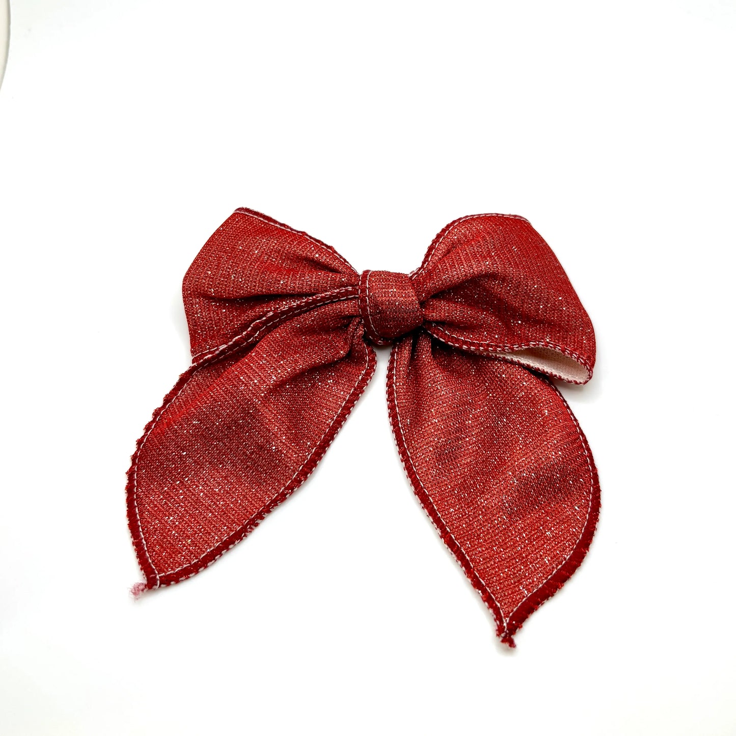 Red Sparkle Sailors Bow Enchanted Scrunch