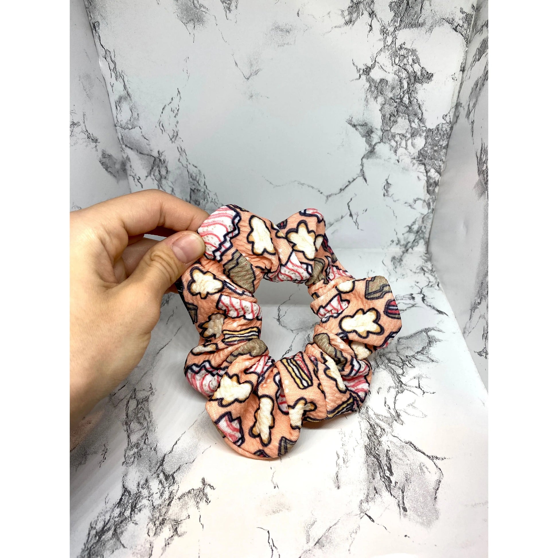 Mini Pink Tree Cakes Christmas Bullet Scrunchie Enchanted Scrunch