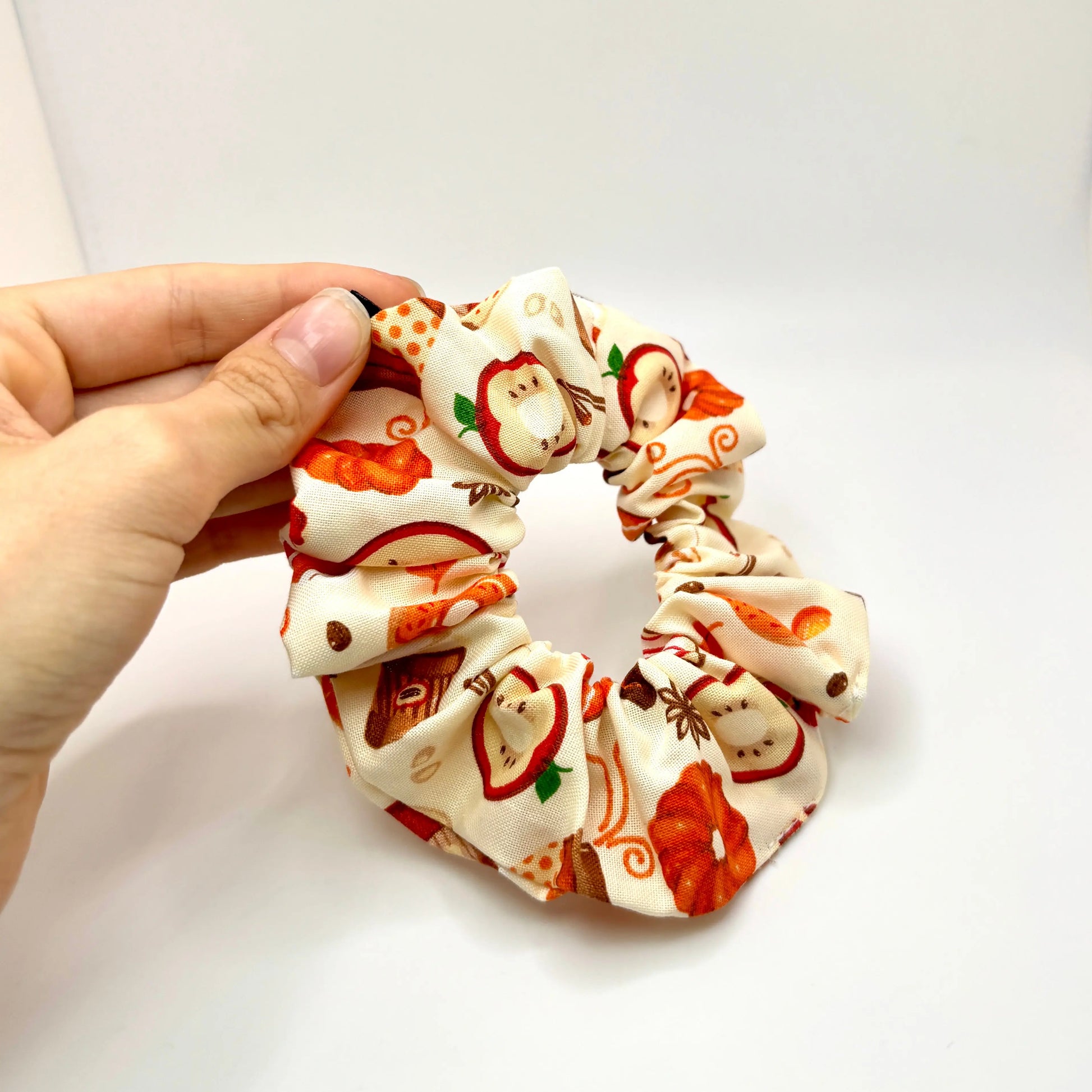 Mini Fall Donuts and Drinks Scrunchie Enchanted Scrunch