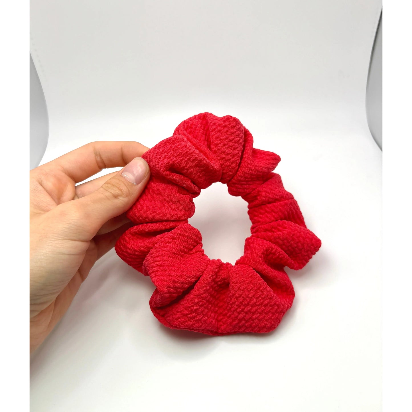 Mini Cherry Red Bullet Scrunchie enchantedscrunch