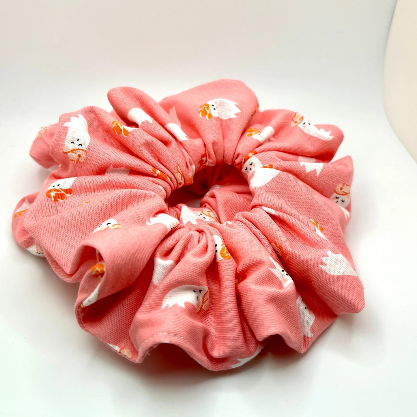 Pink Western Ghost Halloween Scrunchie Enchanted Scrunch