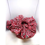 Load image into Gallery viewer, Paisley Hearts Valentine&#39;s Day Scrunchie
