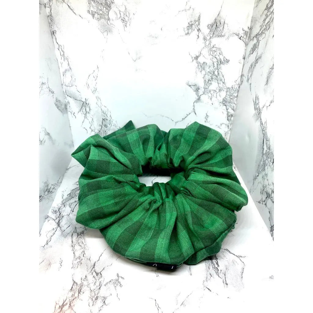 Green Plaid Scrunchie Enchanted Scrunch