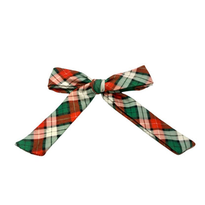 Red & Green Plaid Christmas Bow