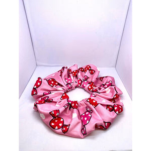 Pink Candy Valentine's Day Scrunchie