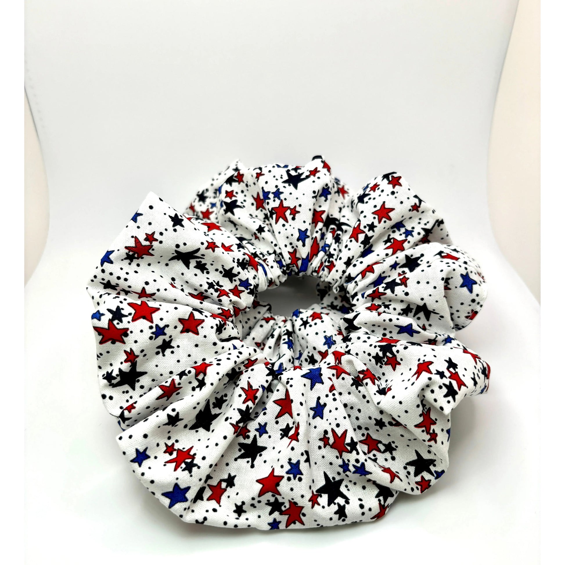 White Stars 4th of July Scrunchie enchantedscrunch