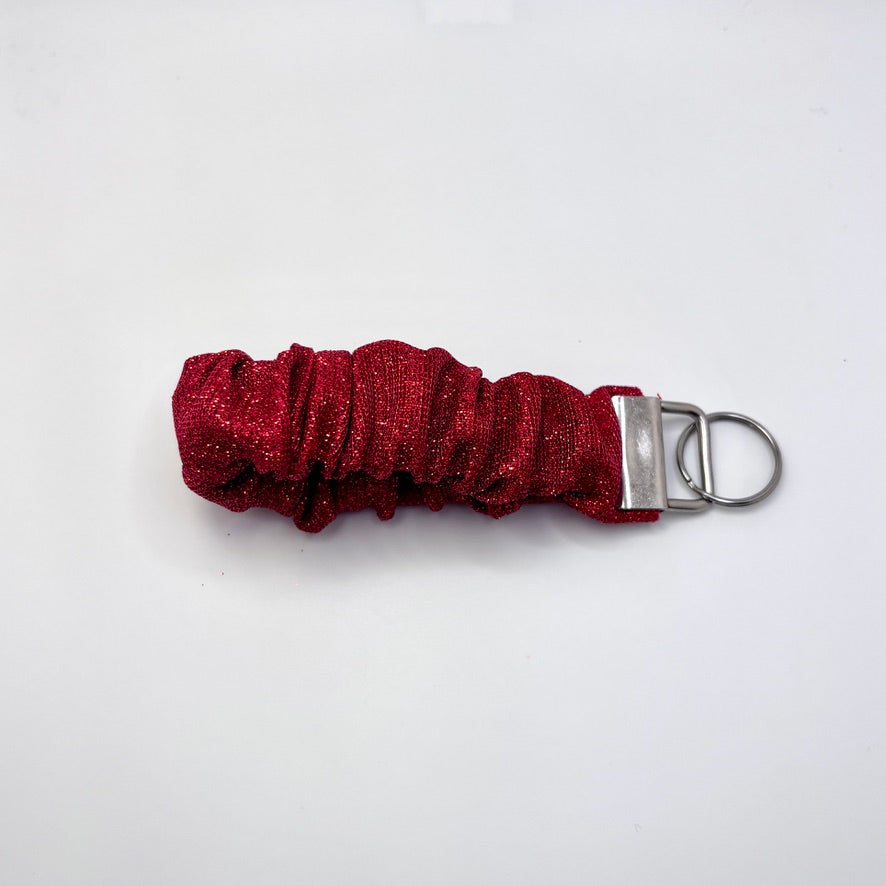 Red Sparkle Valentine's Day Scrunchie Wristlet