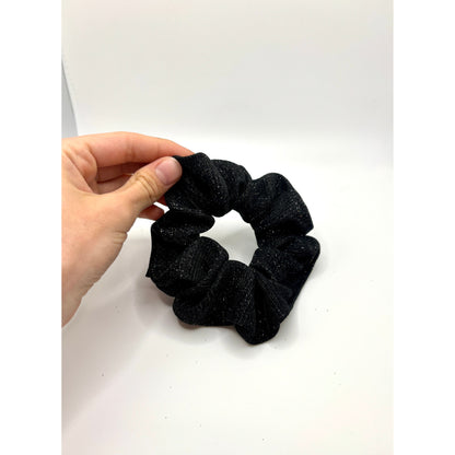 Mini Black Sparkle Scrunchie