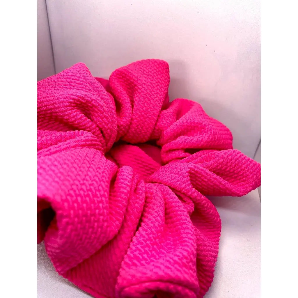 Bright Pink Bullet Scrunchie