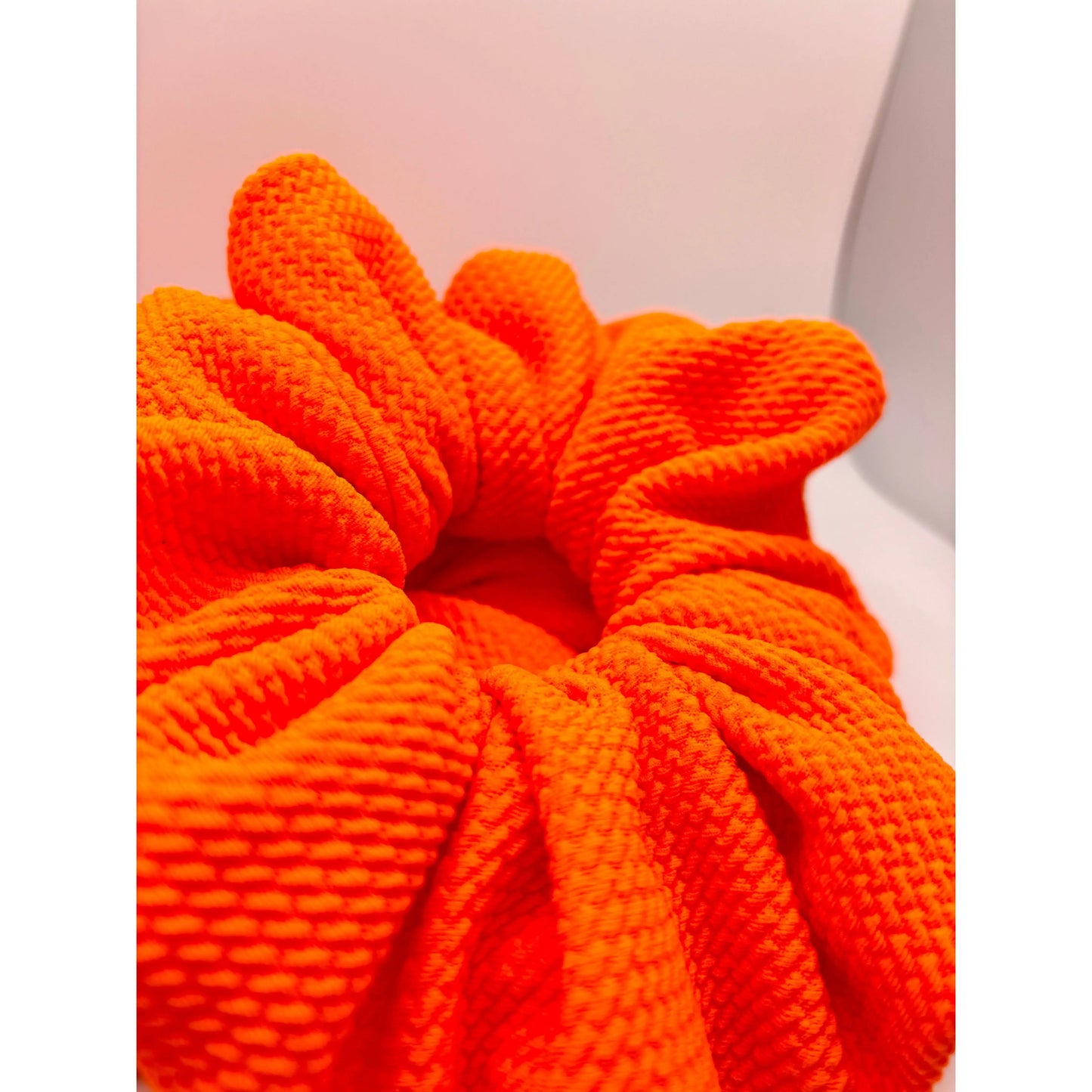 Neon Orange Bullet Scrunchie enchantedscrunch