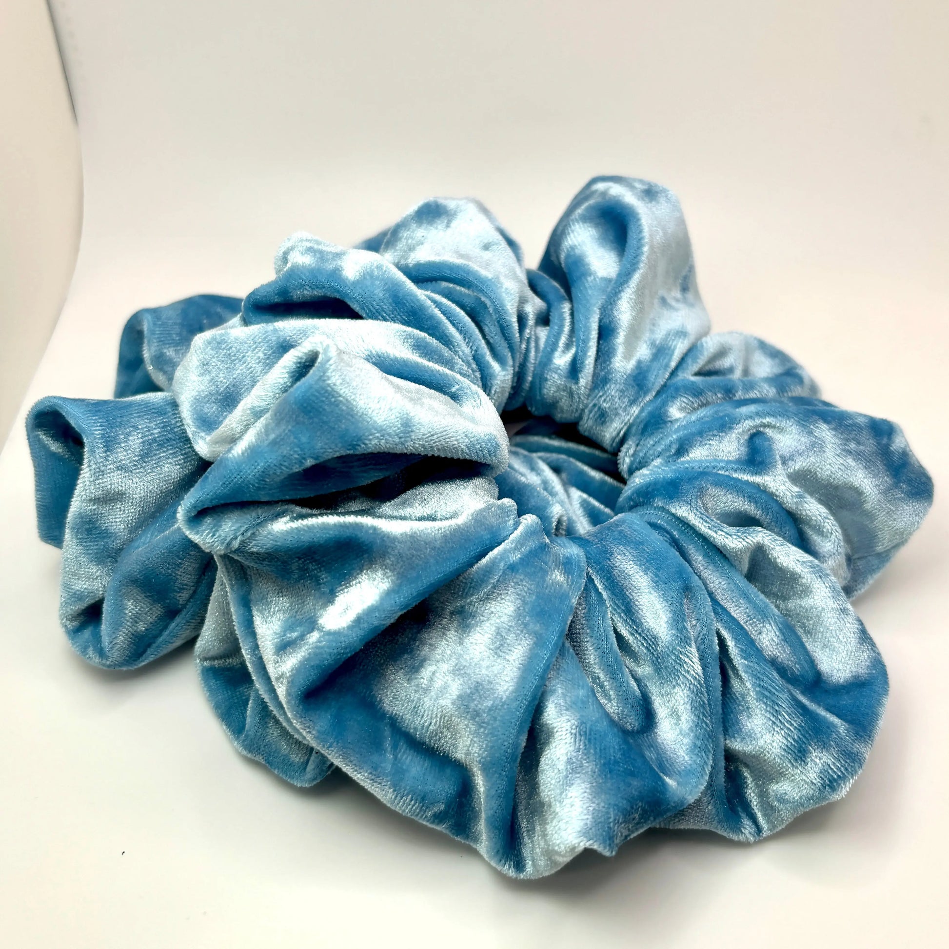 Blue Crushed Velvet Scrunchie Enchanted Scrunch