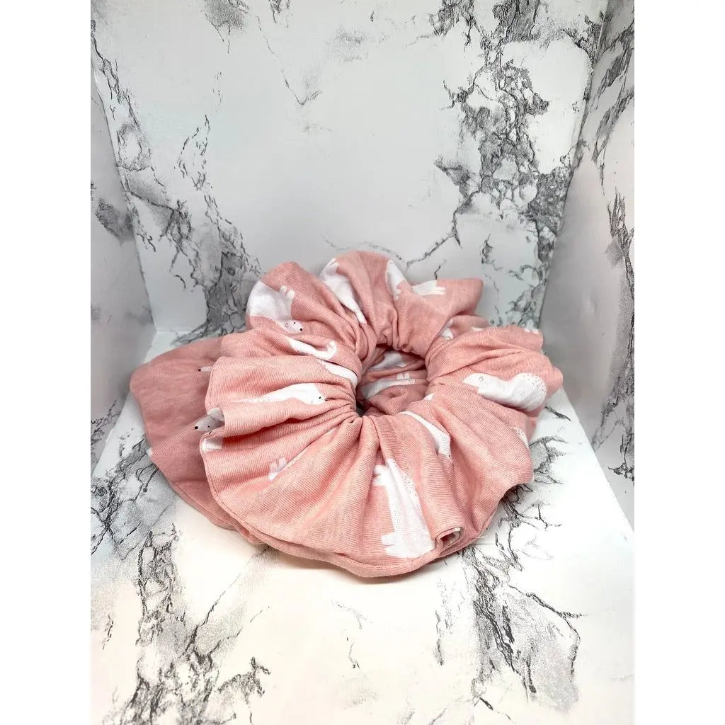 Pink Polar Bear Winter Scrunchie Enchanted Scrunch