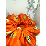 Load image into Gallery viewer, Pumpkin Baby Yoda Halloween Scrunch
