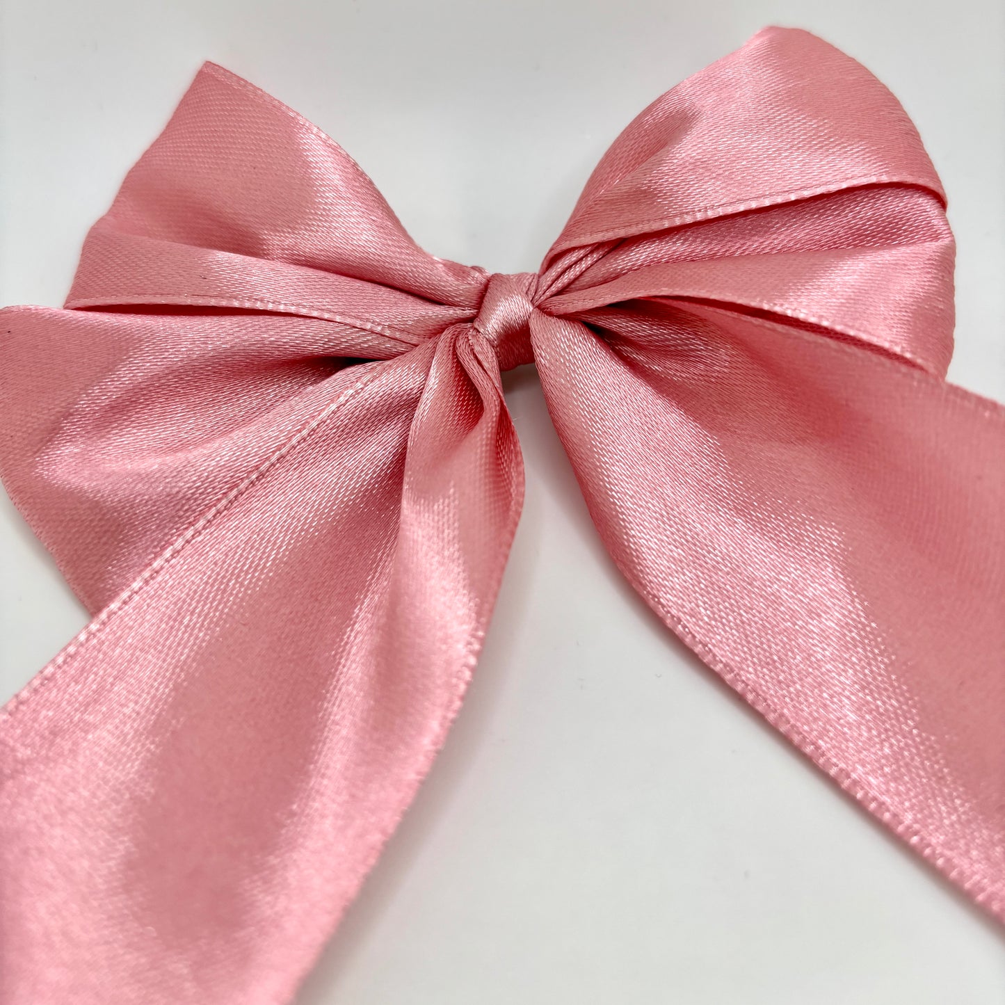 Pink Silk Valentine's Day Double Bow