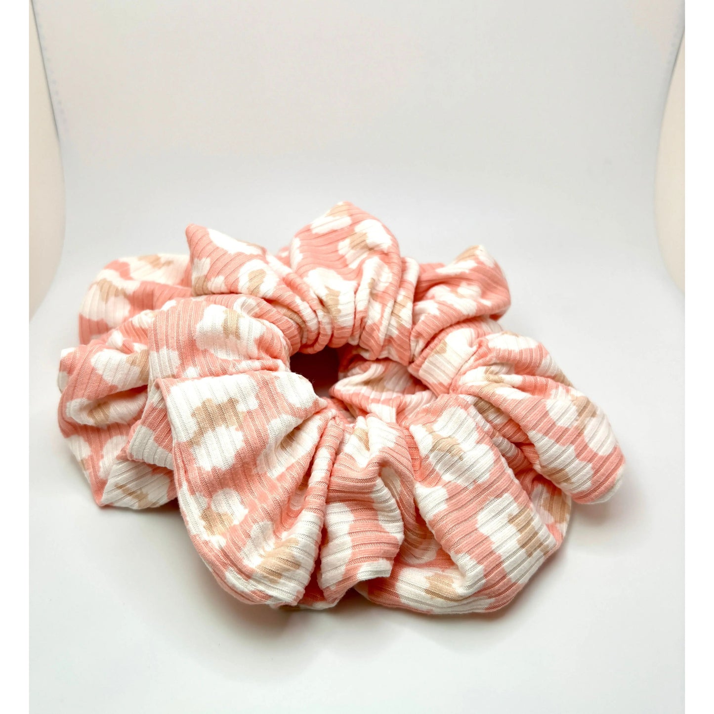 Pink Cheetah Ribbed Scrunchie Enchanted Scrunch