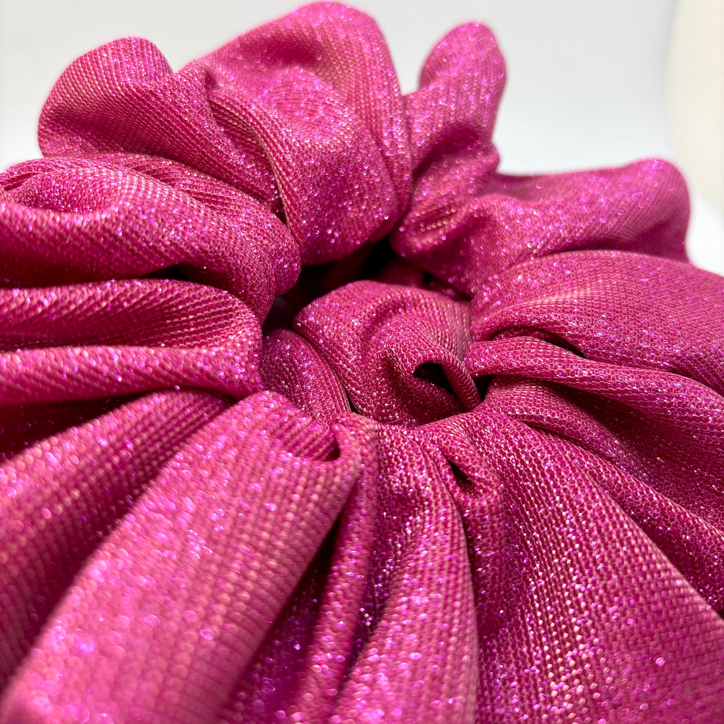 Pink Sparkle Scrunchie