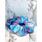 Load image into Gallery viewer, Blue &amp; Purple Tie Dye Ribbed Scrunch
