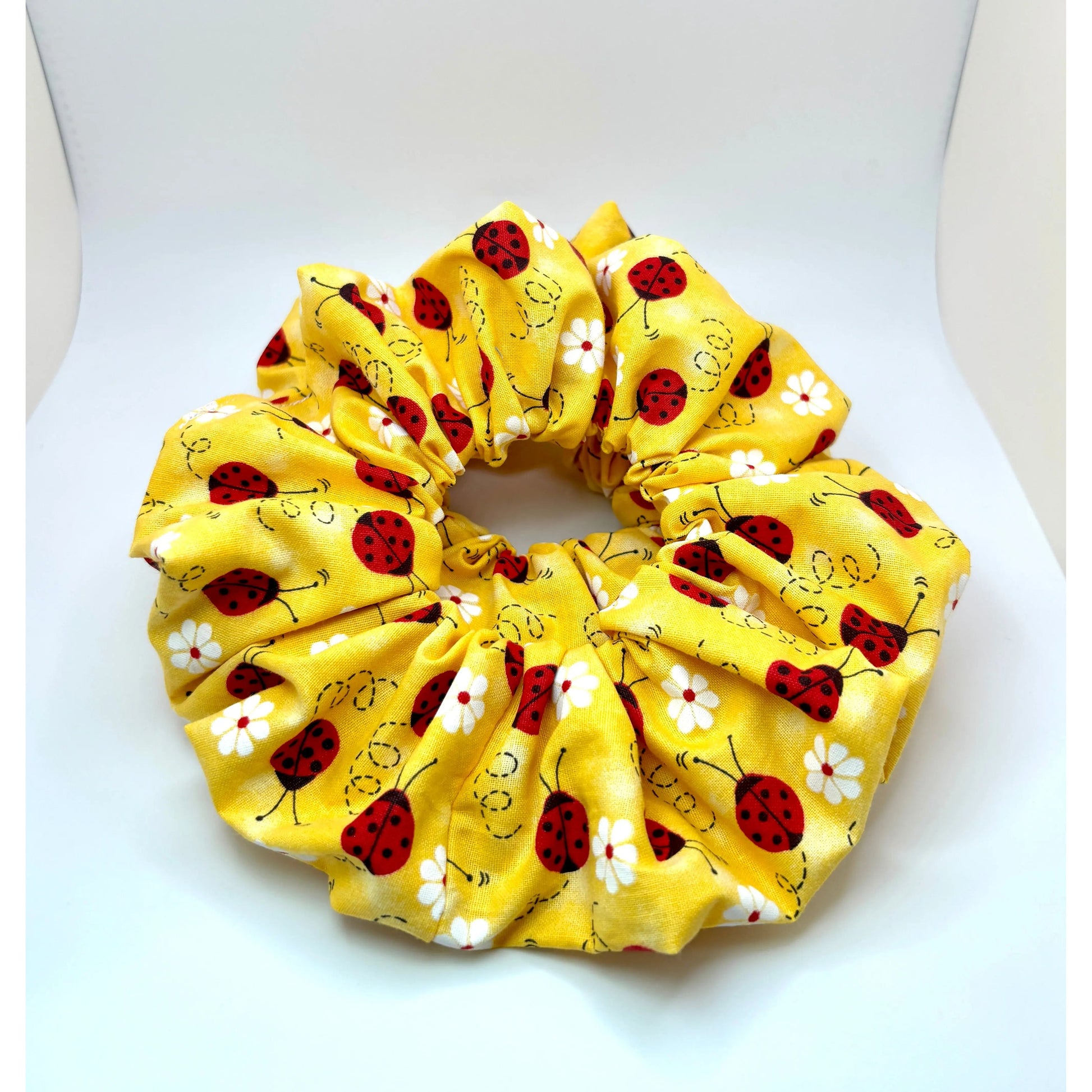 Yellow Ladybug Scrunchie enchantedscrunch