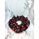 Load image into Gallery viewer, Black Roses Scrunchie
