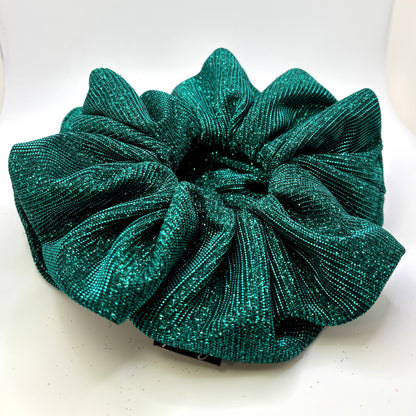 Forest Green Sparkle Scrunchie