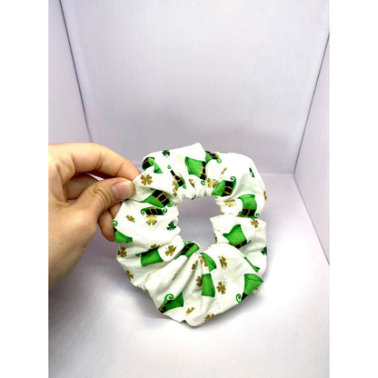 Mini White Leprechaun Hat St Patrick's Scrunchie Enchanted Scrunch