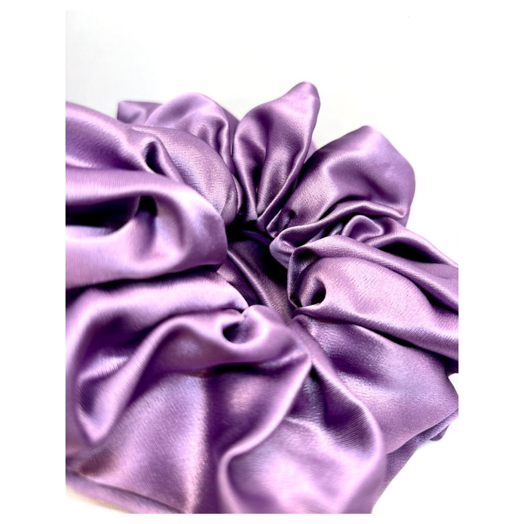 Dusty Purple Silk Scrunchie