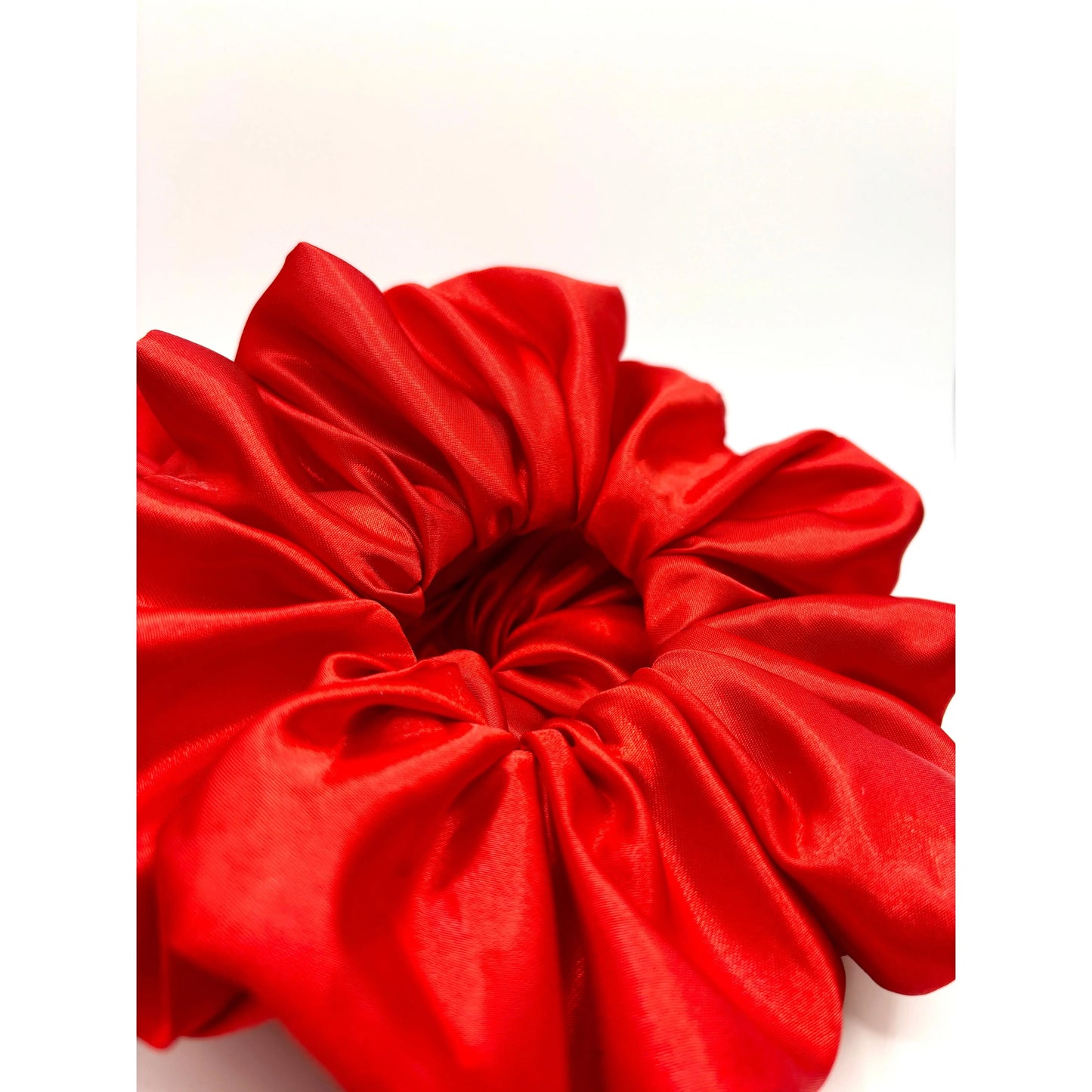 Red Silk Scrunchie