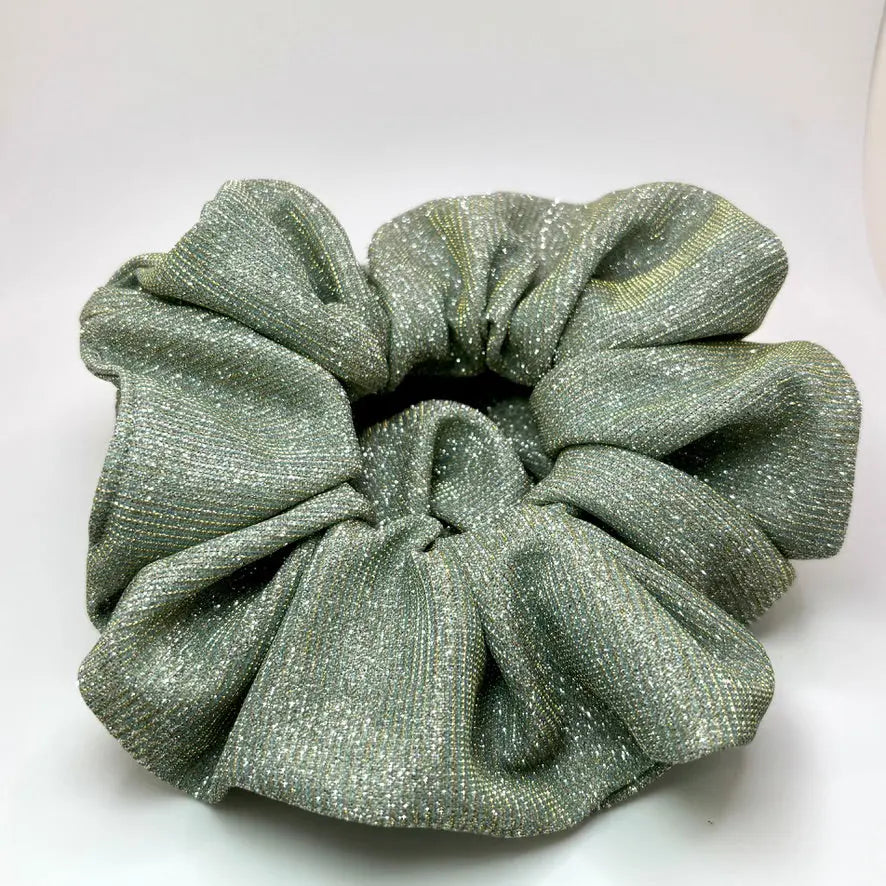 Silver Jade Sparkle Scrunchie Enchanted Scrunch