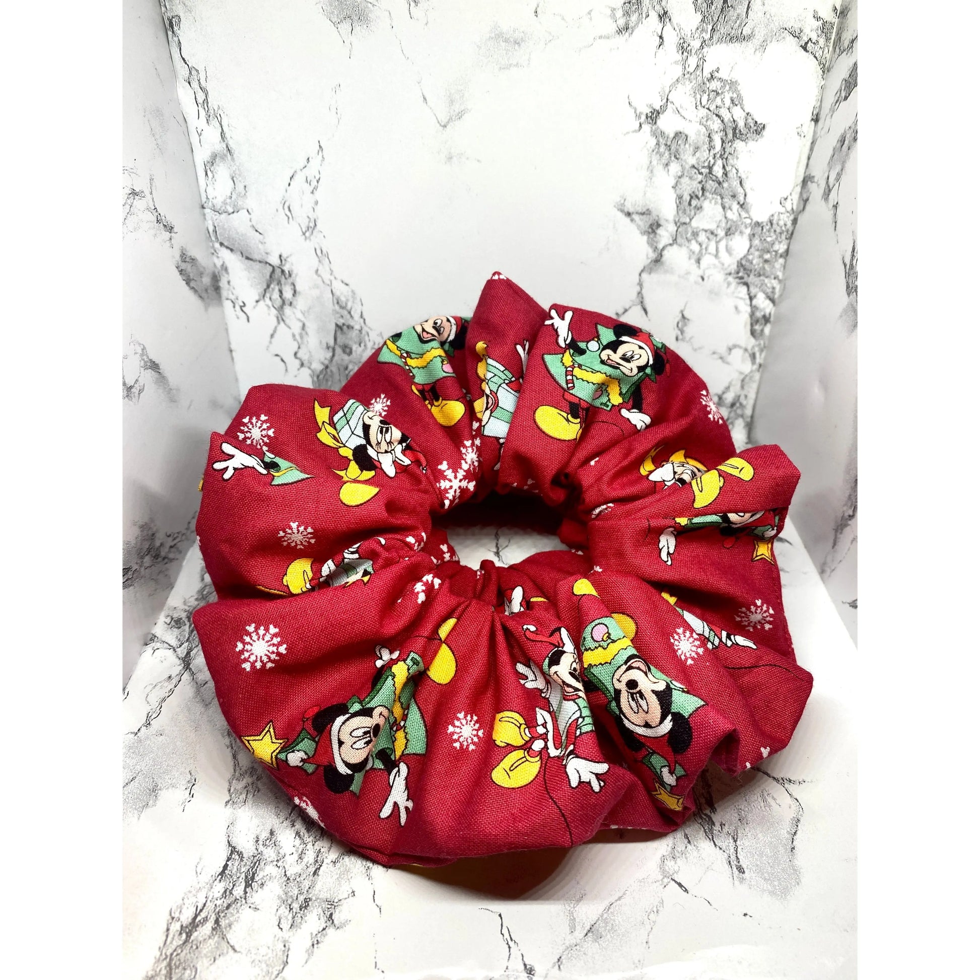 Red Christmas Mouse Scrunchie Enchanted Scrunch