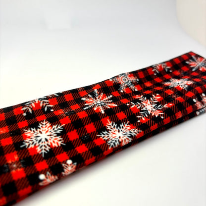 Snowflake Plaid Headband