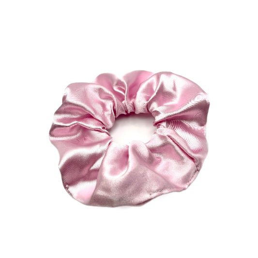 Mini Light Pink Silk Scrunchie