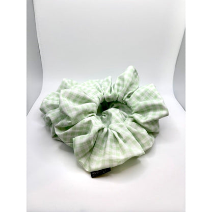 Mint Green Gingham Spring Scrunchie Enchanted Scrunch