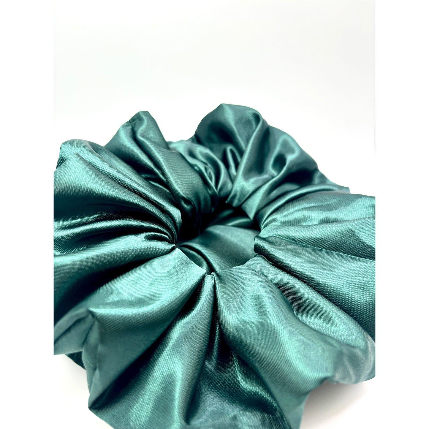 Forest Green Silk Scrunchie