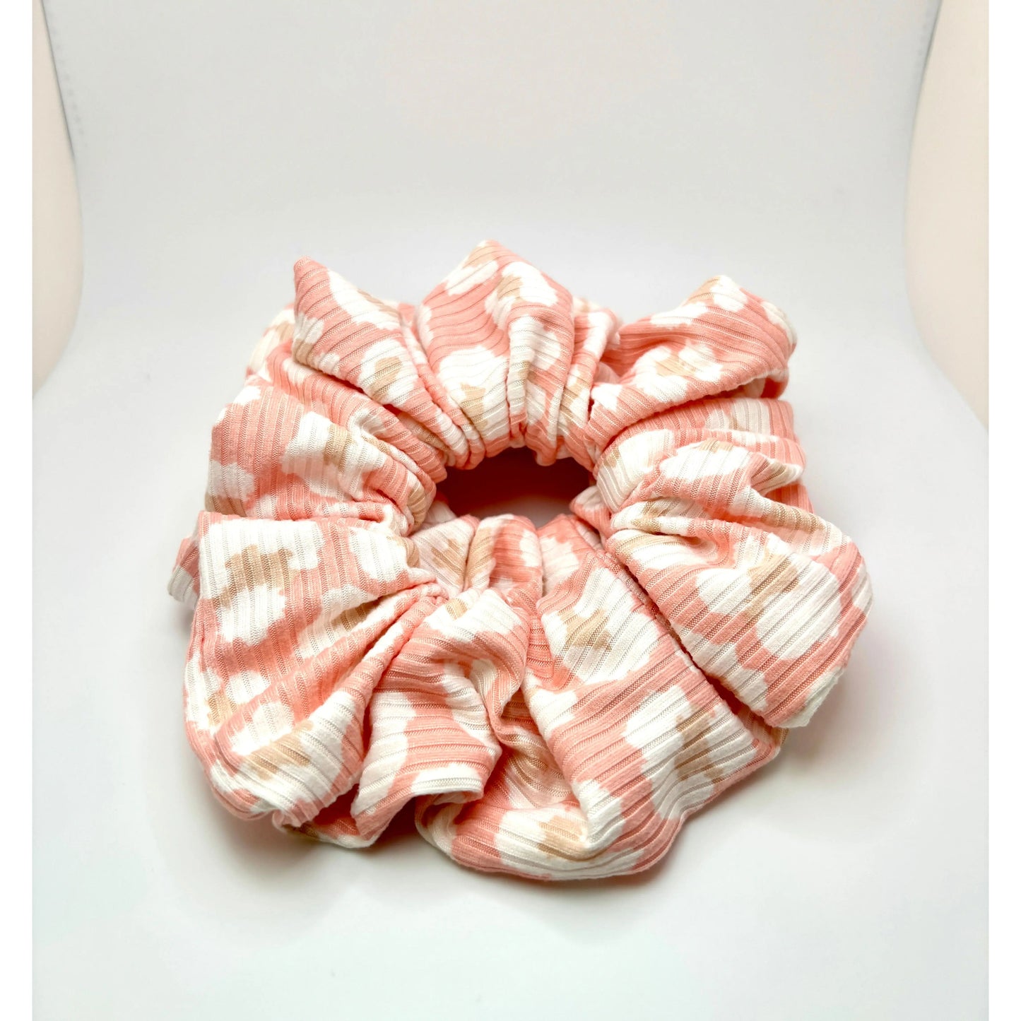 Pink Cheetah Ribbed Scrunchie Enchanted Scrunch