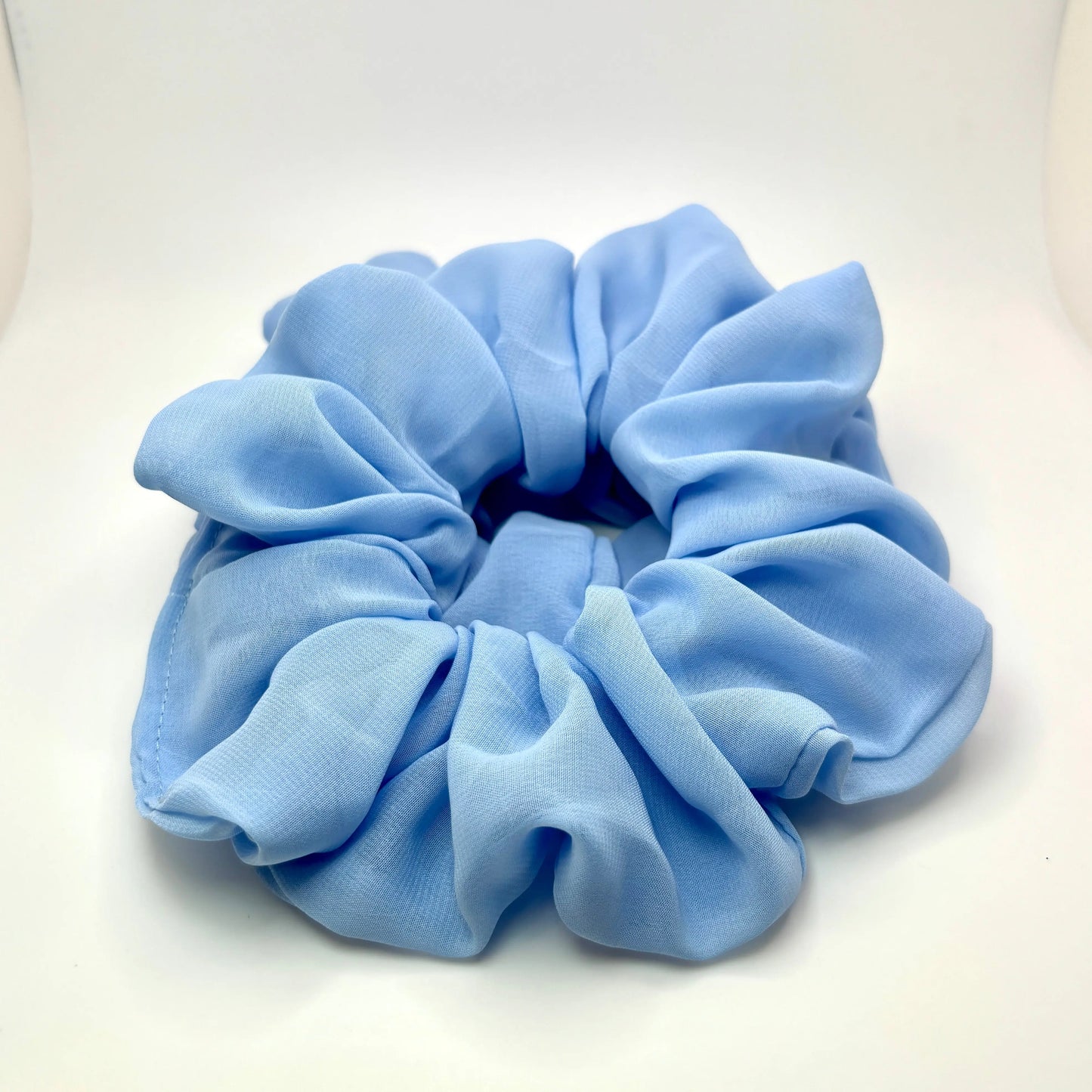 Light Blue Organza Scrunchie enchantedscrunch