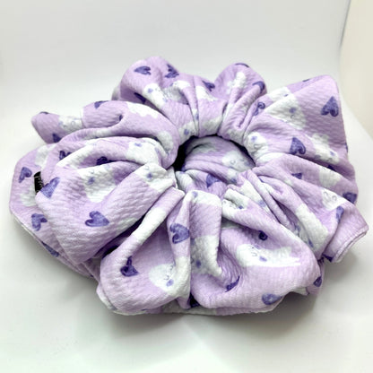 Purple Ghosts Halloween Bullet Scrunchie Enchanted Scrunch