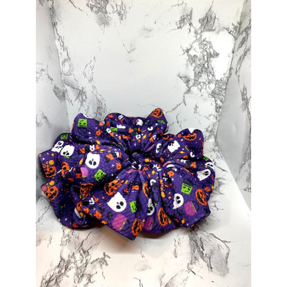 Purple Trick-or-Treat Critters Halloween Bullet Scrunch Enchanted Scrunch