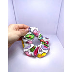 Load image into Gallery viewer, Mini Conversation Hearts Valentine&#39;s Day Scrunchie
