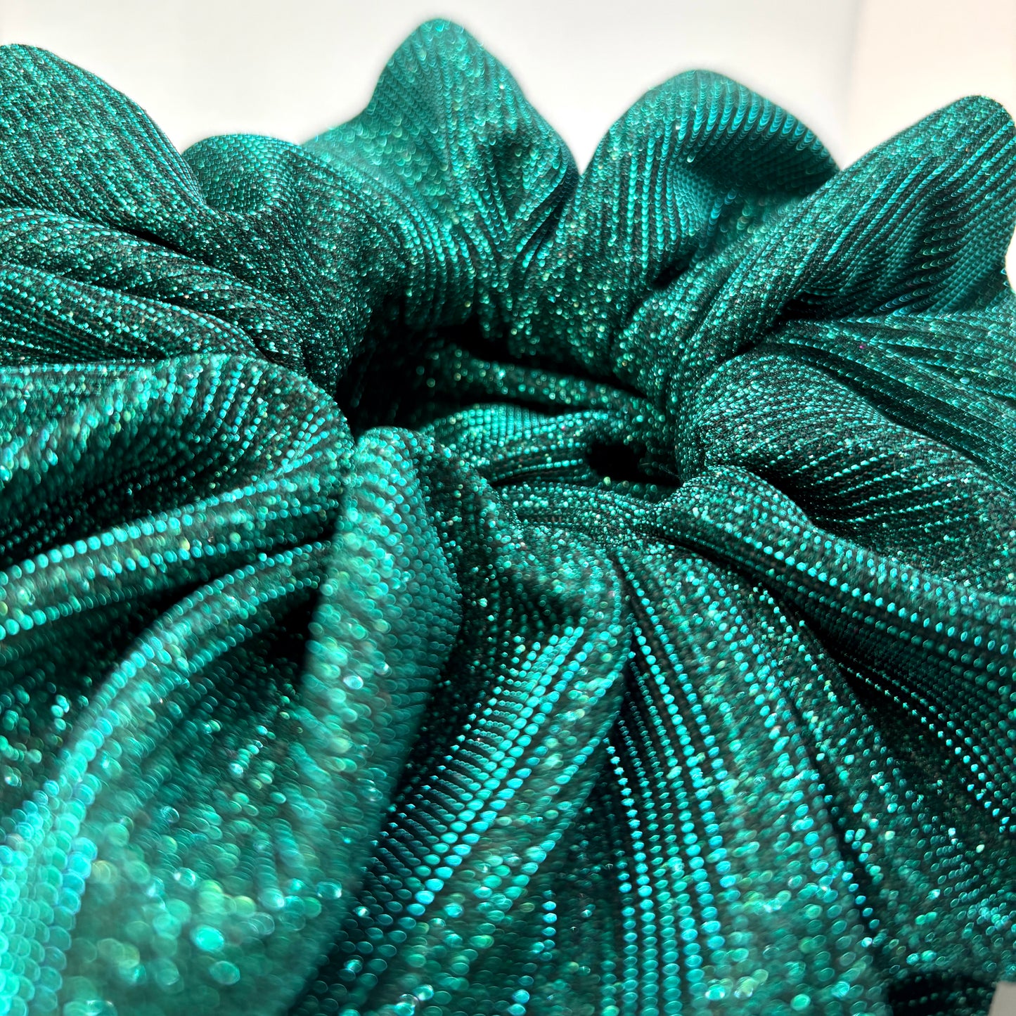 Forest Green Sparkle Scrunchie