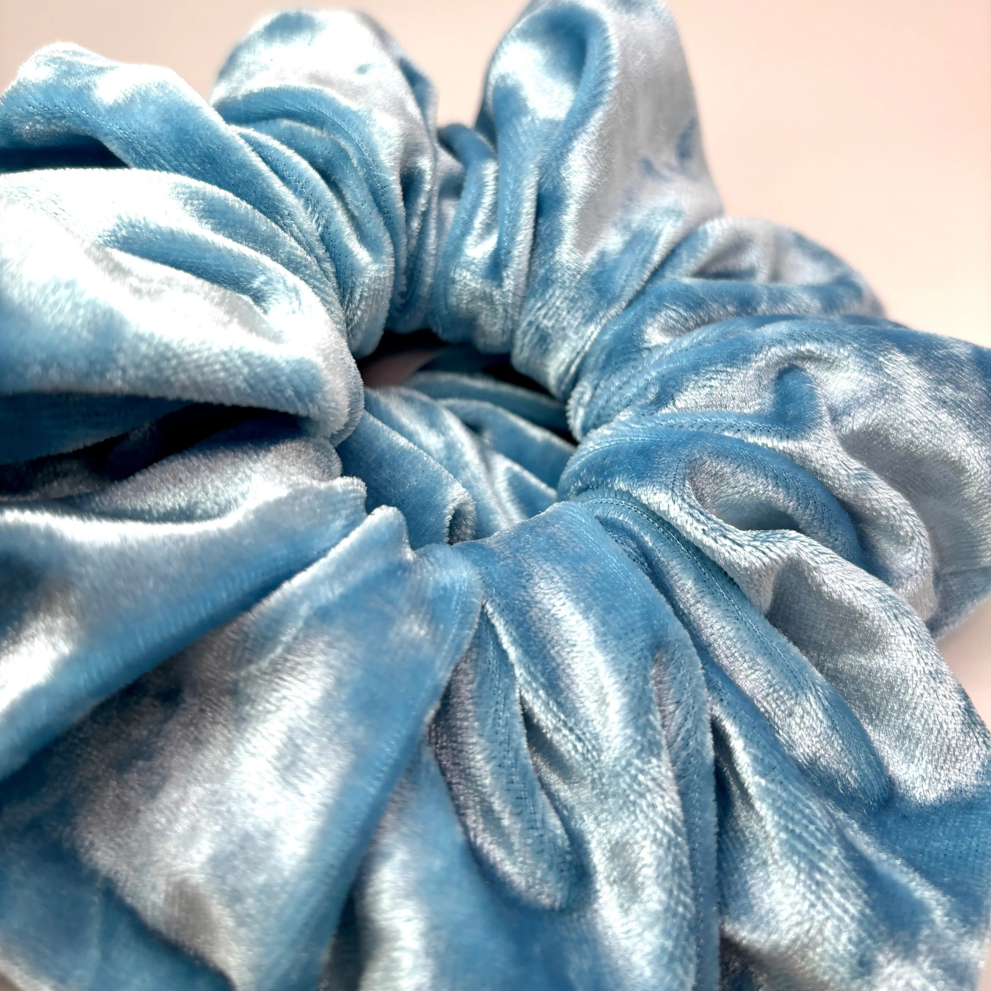 Blue Crushed Velvet Scrunchie Enchanted Scrunch