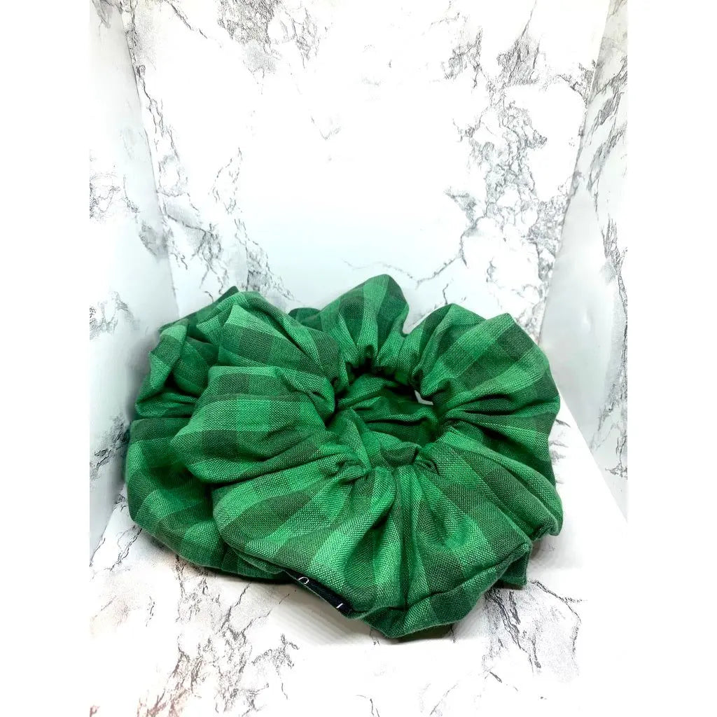 Green Plaid Scrunchie Enchanted Scrunch