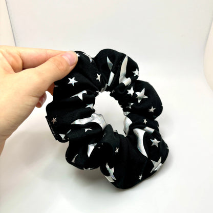 Mini Holographic Moon and Star Halloween Scrunchie Enchanted Scrunch